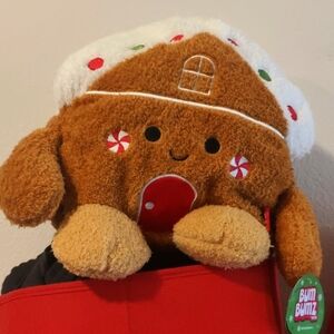BumBumz HolidayBumz 12” Georgette the Gingerbread House Plush NWT. BBZ12-#112